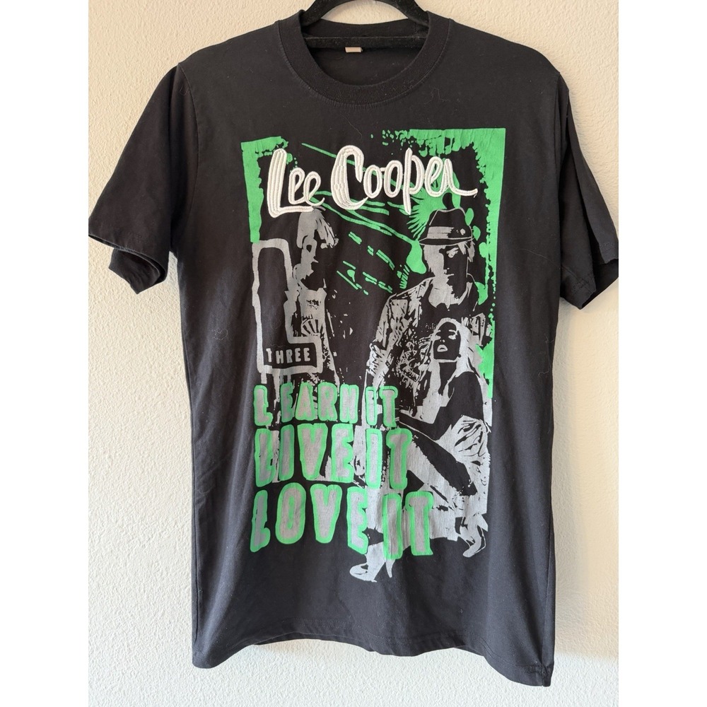 VNTG Lee Cooper Jeans Company Mens‎ Spellout Logo T Shirt Street Wear Size XL